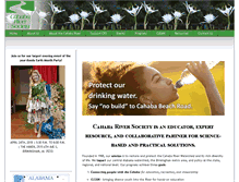 Tablet Screenshot of cahabariversociety.org